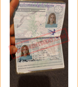 UK Passport PSD Template