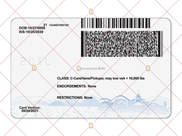 DocumentsEdit - Nevada Driver License PSD Template V2 4