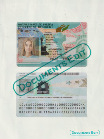 USA Permanent Resident Card