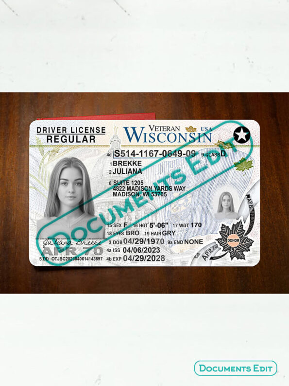 DocumentsEdit Wisconsin Update Driving License PSD template V2 2
