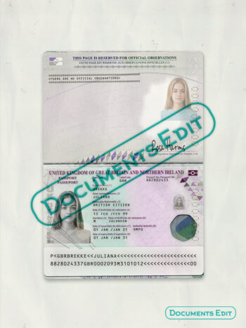 United Kingdom Passport