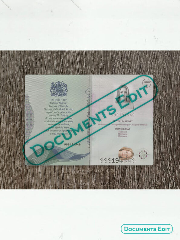 DocumentsEdit United Kingdom Passport PSD Template