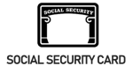 Icon social security card